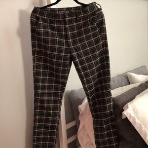 plaid american eagle pants